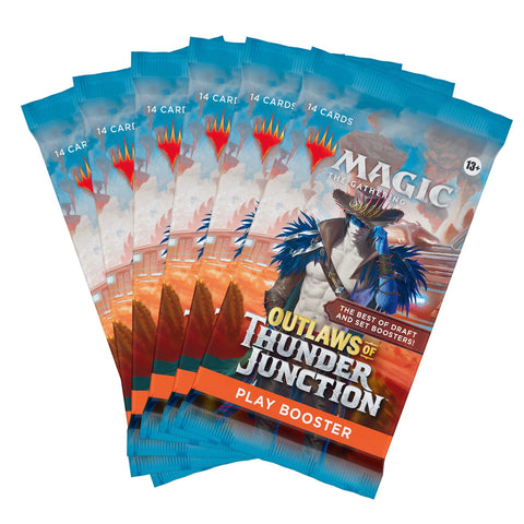 Magic The Gathering: Outlaws of Thunder Junction 6 x Play Booster Packs - Gathering Games