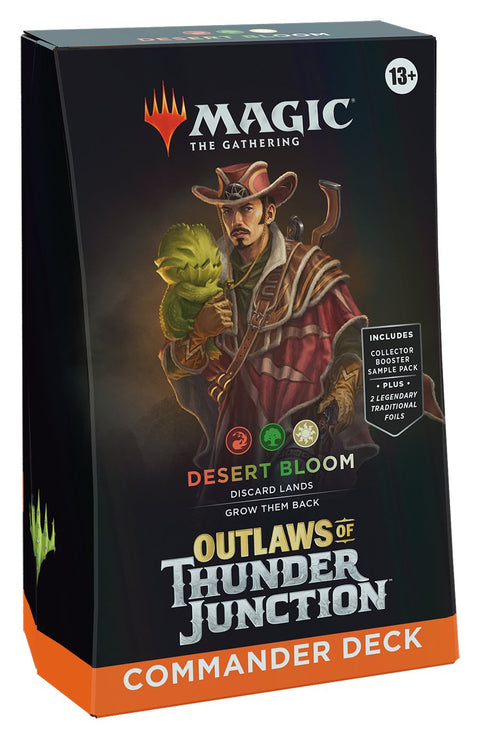 Magic The Gathering: Outlaws of Thunder Junction Desert Bloom Commander Deck - Gathering Games