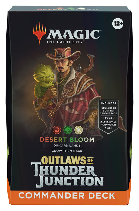 Magic The Gathering: Outlaws of Thunder Junction Desert Bloom Commander Deck - Gathering Games