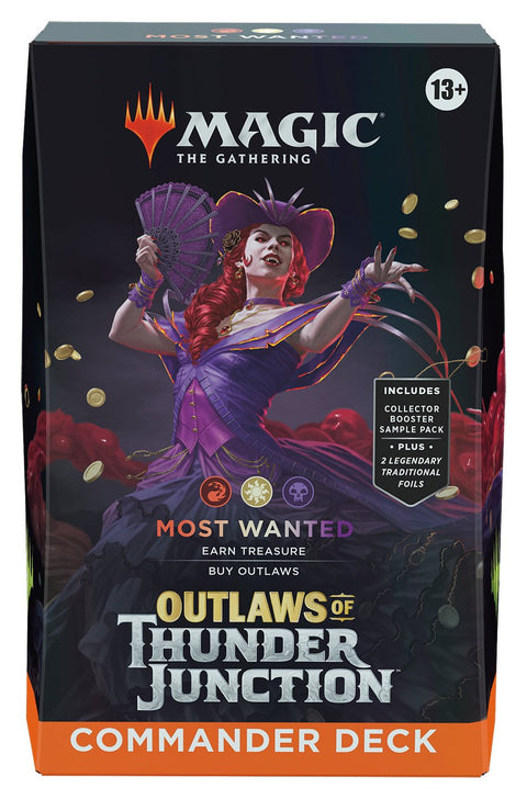 Magic The Gathering: Outlaws of Thunder Junction Most Wanted Commander Deck - Gathering Games