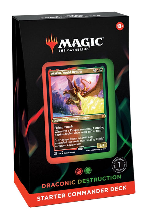 Magic The Gathering - Starter Commander Deck - Draconic Destruction - Gathering Games