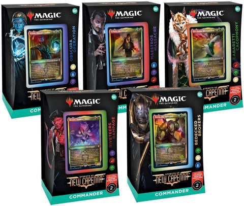 Magic The Gathering - Streets of New Capenna Commander Decks - Complete Set of 5 - Gathering Games