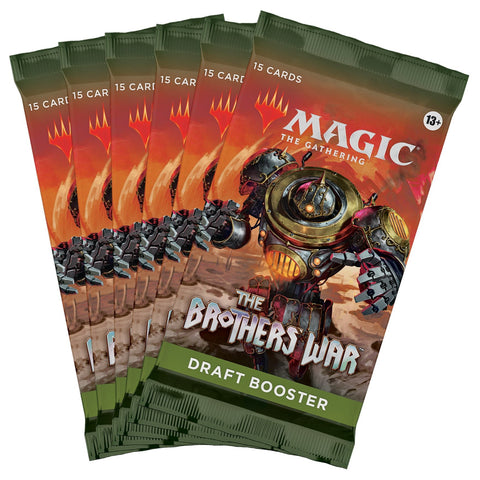 Magic The Gathering - The Brothers' War - 6 x Draft Boosters - Gathering Games