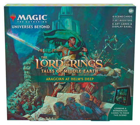 Magic The Gathering - The Lord of the Rings: Tales of Middle-Earth Scene Box - Aragorn at Helm’s Deep - Gathering Games