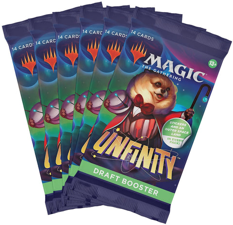 Magic The Gathering - Unfinity Draft Boosters x 6 - Gathering Games