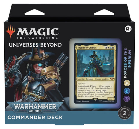 Magic The Gathering - Warhammer 40K Commander Deck - Forces Of The Imperium - Gathering Games