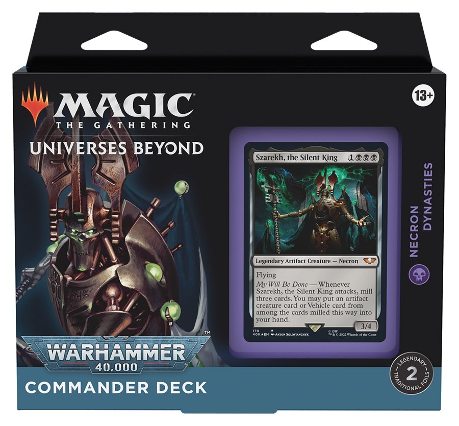 Magic The Gathering - Warhammer 40K Commander Deck - Necron Dynasties ...