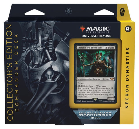 Magic The Gathering - Warhammer 40K Commander Deck - Necron Dynasties (Collectors Edition) - Gathering Games