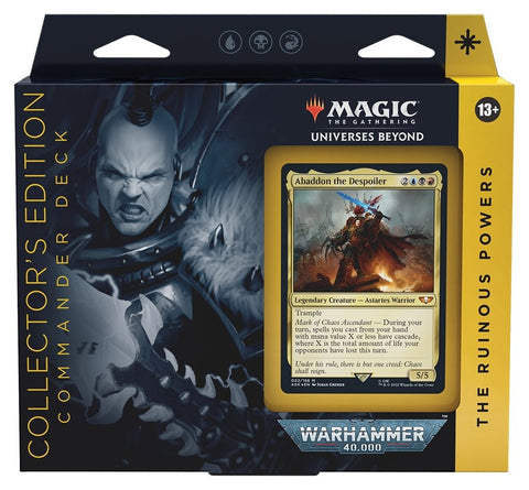 Magic The Gathering - Warhammer 40K Commander Deck - The Ruinous Powers (Collectors Edition) - Gathering Games