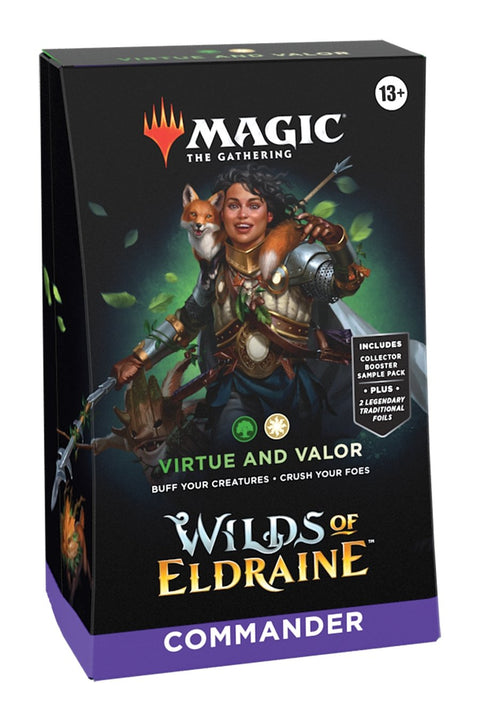 Magic The Gathering: Wilds Of Eldraine Commander Deck - Virtue And Valor - Gathering Games