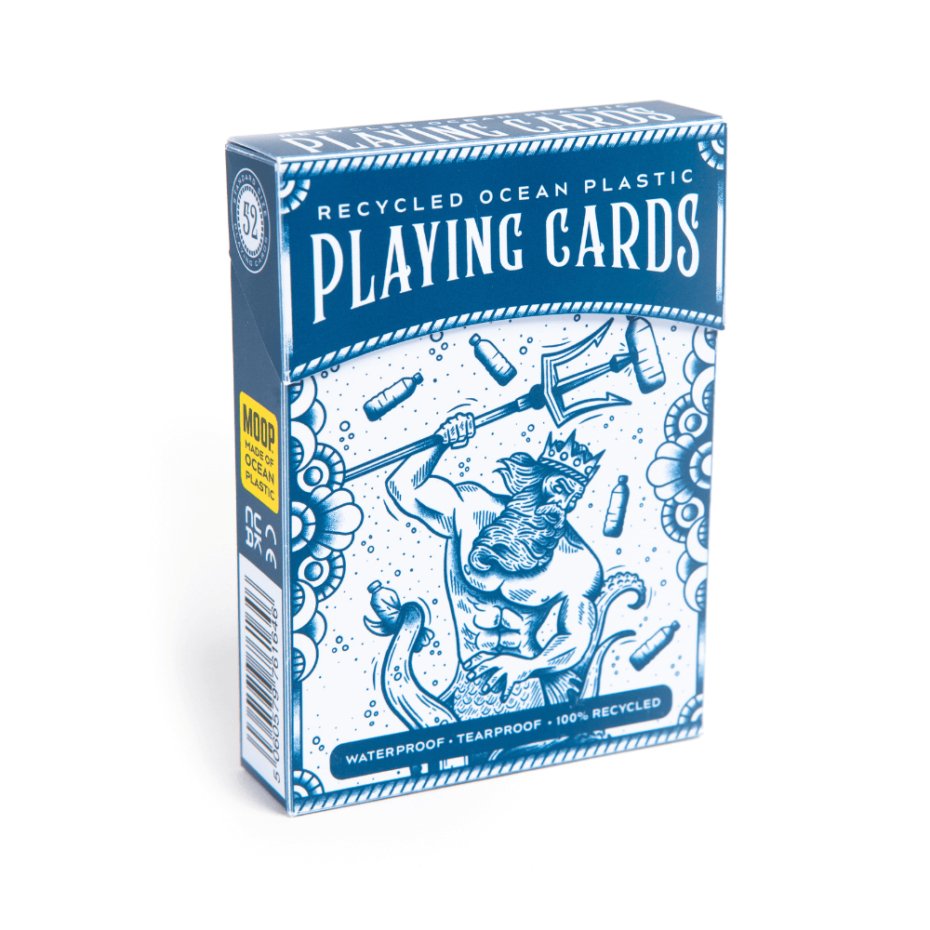 Moop Moop Ocean Plastic Playing Cards - Blue | Gathering Games