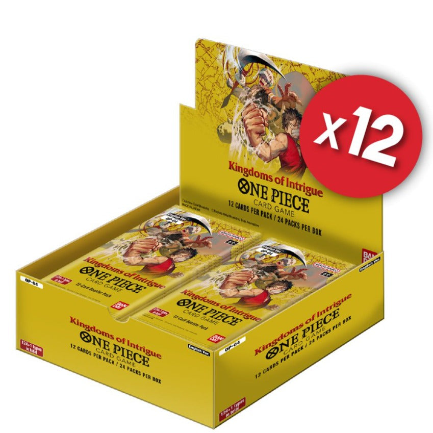 One Piece Card Game: OP-04 Kingdoms of Intrigue Case (12 Units) - Gathering Games