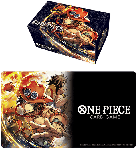 One Piece Card Game: Portgas.D.Ace Playmat and Storage Box Set - Gathering Games
