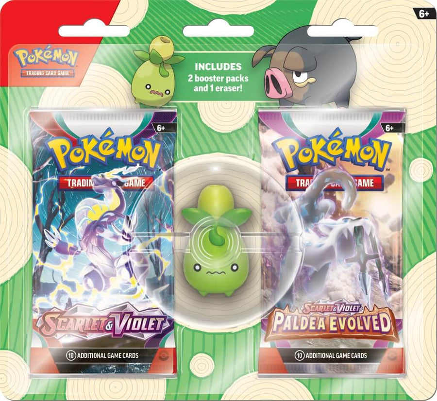 Pokemon TCG: Back to School Eraser Blister (2023) – Smoliv/Lechonk - Gathering Games
