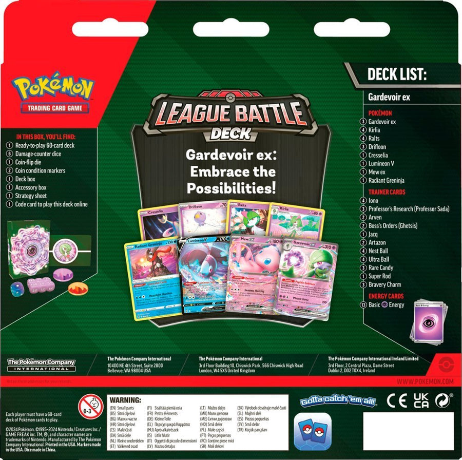 Pokemon TCG: Gardevoir ex League Battle Deck - Gathering Games