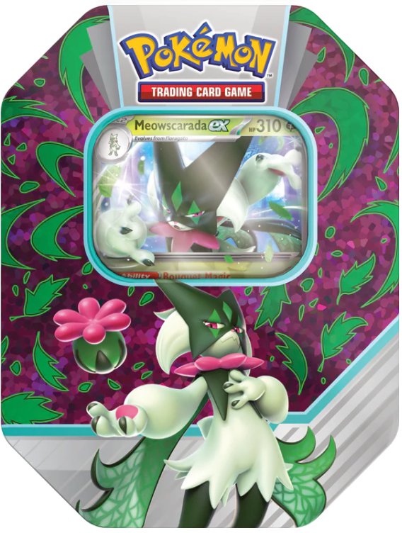 Pokemon TCG: Paldea Partners Tin - Meowscarada - Gathering Games