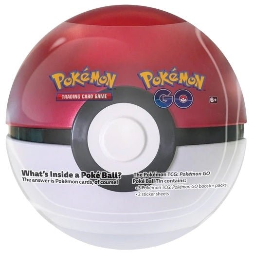 Pokemon TCG - Pokemon GO - Poke Ball Tin (Red & White) - Gathering Games