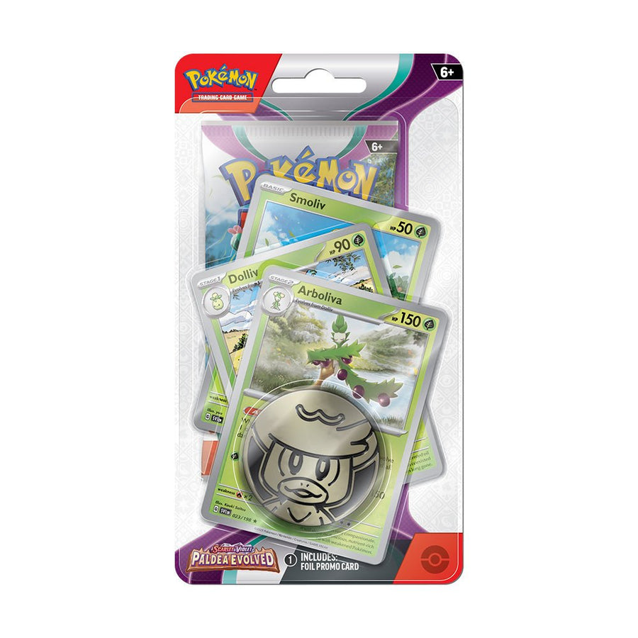 Pokemon TCG: Scarlet & Violet 2 - Paldea Evolved Premium Checklane Blister Arboliva - Gathering Games