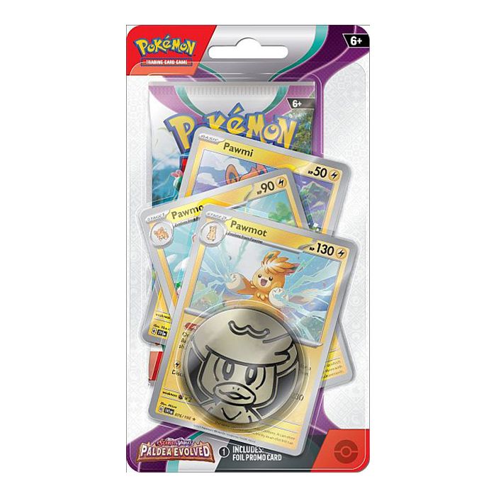 Pokemon TCG: Scarlet & Violet 2 - Paldea Evolved Premium Checklane Blister Pawmot - Gathering Games