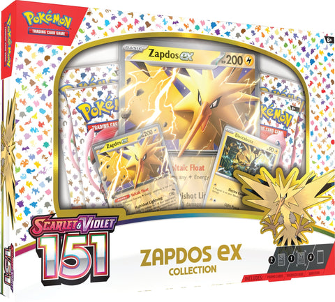 Pokemon TCG: Scarlet & Violet 3.5 - 151 Zapdos ex Collection - Gathering Games