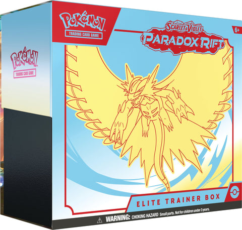 Pokemon TCG: Scarlet & Violet 4 - Paradox Rift Elite Trainer Box - Roaring Moon - Gathering Games