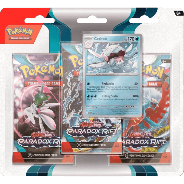 Pokemon TCG: Scarlet & Violet 4 - Paradox Rift Premium 3-Pack Blister - Cetitan - 1