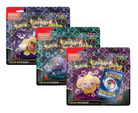 Pokemon TCG: Scarlet & Violet 4.5 - Paldean Fates Tech Sticker Collection - Set of Three - Gathering Games