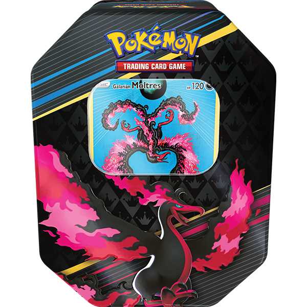 Pokemon TCG - Sword & Shield 12.5: Crown Zenith - Moltres Galarian Form Tin - Gathering Games