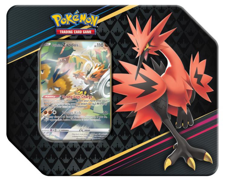 Pokemon TCG - Sword & Shield 12.5: Crown Zenith - Special Art 7" Tin Zapdos - Gathering Games