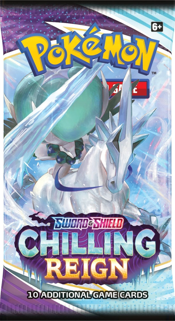 Pokemon TCG - Sword & Shield 6 Chilling Reign - 6 x Booster Packs - 6