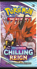 Pokemon TCG - Sword & Shield 6 Chilling Reign - 6 x Booster Packs - 5