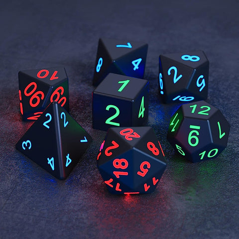 RPG Dice Set: Rechargeable Electronic LED Dice - Gathering Games