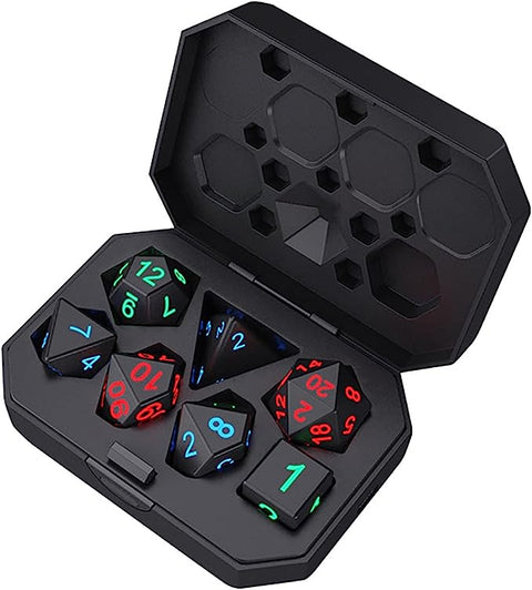 RPG Dice Set: Rechargeable Electronic LED Dice - Gathering Games