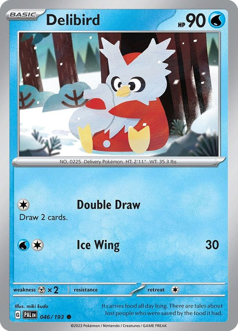 Scarlet & Violet 2 Paldea Evolved 046/193 Delibird - Reverse Holo - Gathering Games