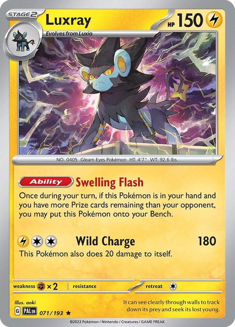 Scarlet & Violet 2 Paldea Evolved 071/193 Luxray - Gathering Games