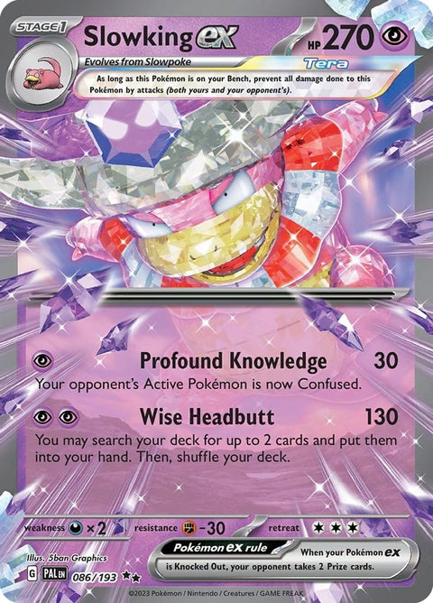 Scarlet & Violet 2 Paldea Evolved 086/193 Slowking ex - Gathering Games