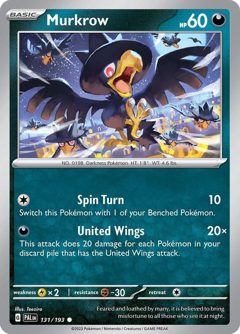 Scarlet & Violet 2 Paldea Evolved 131/193 Murkrow - Gathering Games