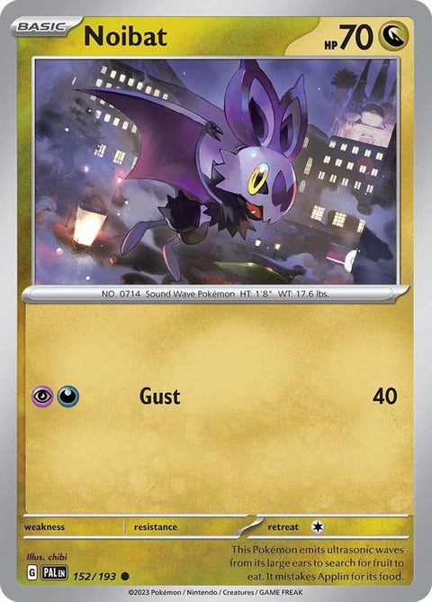 Scarlet & Violet 2 Paldea Evolved 152/193 Noibat - Gathering Games