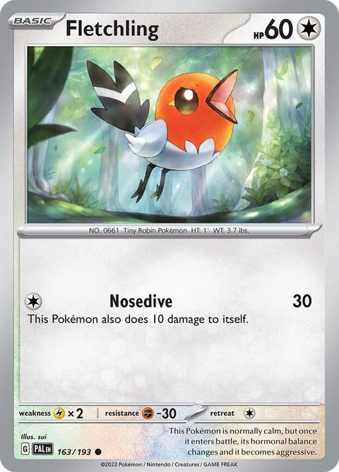 Scarlet & Violet 2 Paldea Evolved 163/193 Fletchling - Gathering Games