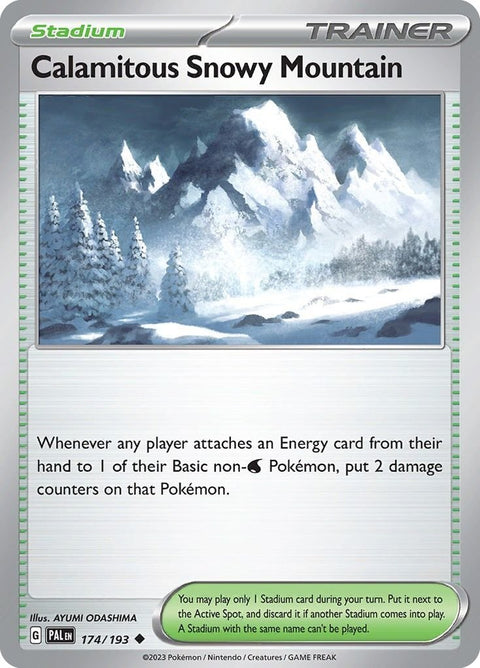 Scarlet & Violet 2 Paldea Evolved 174/193 Calamitous Snowy Mountain - Gathering Games