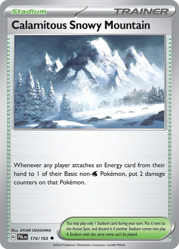 Scarlet & Violet 2 Paldea Evolved 174/193 Calamitous Snowy Mountain - 1