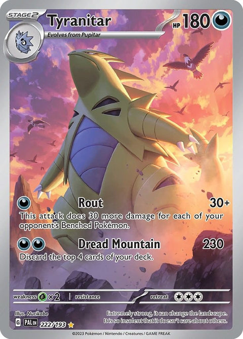 Scarlet & Violet 2 Paldea Evolved 222/193 Tyranitar - Gathering Games