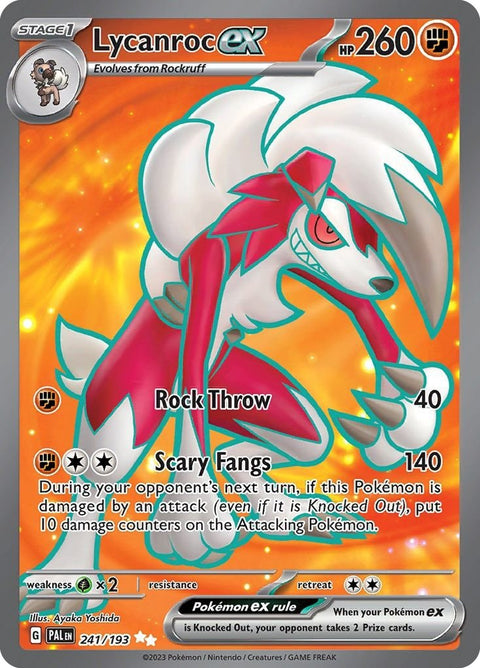 Scarlet & Violet 2 Paldea Evolved 241/193 Lycanroc ex - Gathering Games