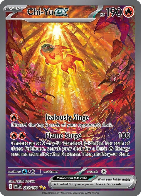 Scarlet & Violet 2 Paldea Evolved 259/193 Chi-Yu ex (Alternative Art, Full Art) - Gathering Games