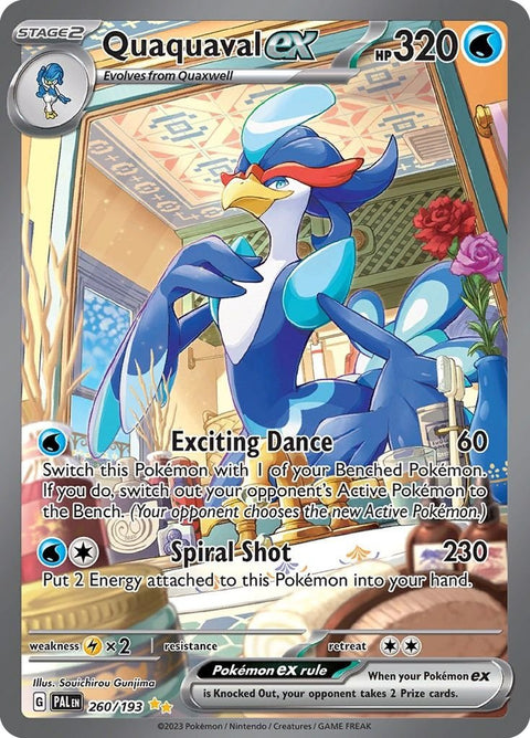 Scarlet & Violet 2 Paldea Evolved 260/193 Quaquaval ex - Gathering Games