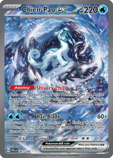 Scarlet & Violet 2 Paldea Evolved 261/193 Chien-Pao ex - Gathering Games