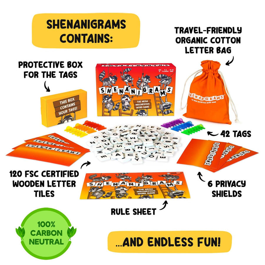 Shenanigrams: The Mega Mischievous Word Game - Gathering Games