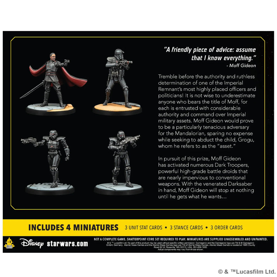 Star Wars Shatterpoint: You Have Something I Want - Moff Gideon Squad Pack - Gathering Games