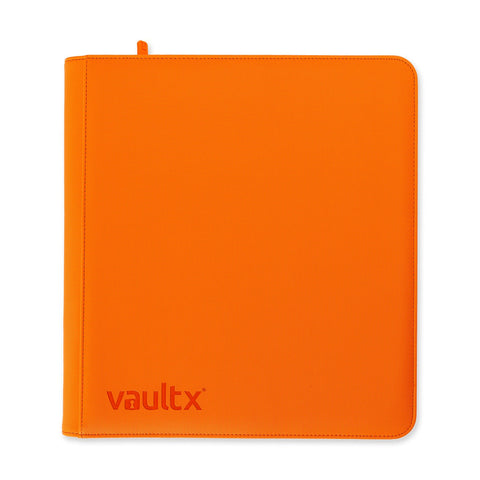 Vault X - 12-Pocket Exo-Tec Zip Binder - Just Orange - Gathering Games