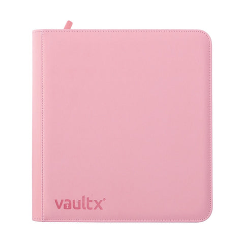 Vault X - 12-Pocket Exo-Tec Zip Binder - Just Pink - Gathering Games